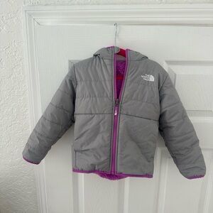 The North Face Toddler Reversible Mossbud Swirl Full Zip Hooded Jacket 3T
